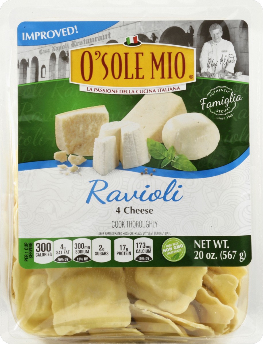 slide 4 of 5, O'Sole Mio Cheese Ravioli 20 oz, 20 oz