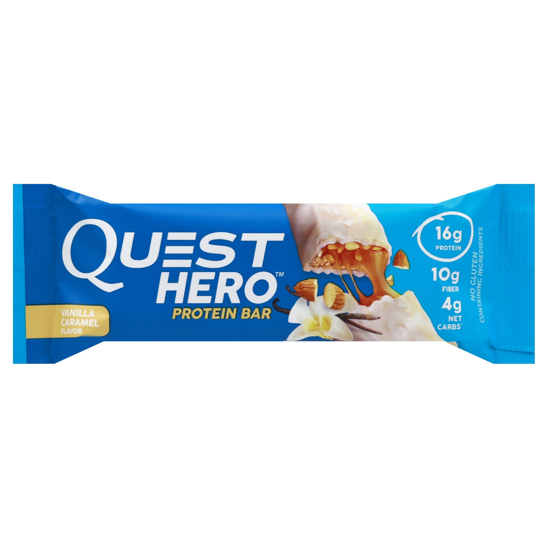 slide 1 of 2, Quest Nutrition Hero Protein Bar, Vanilla Caramel, 2.1199999 oz