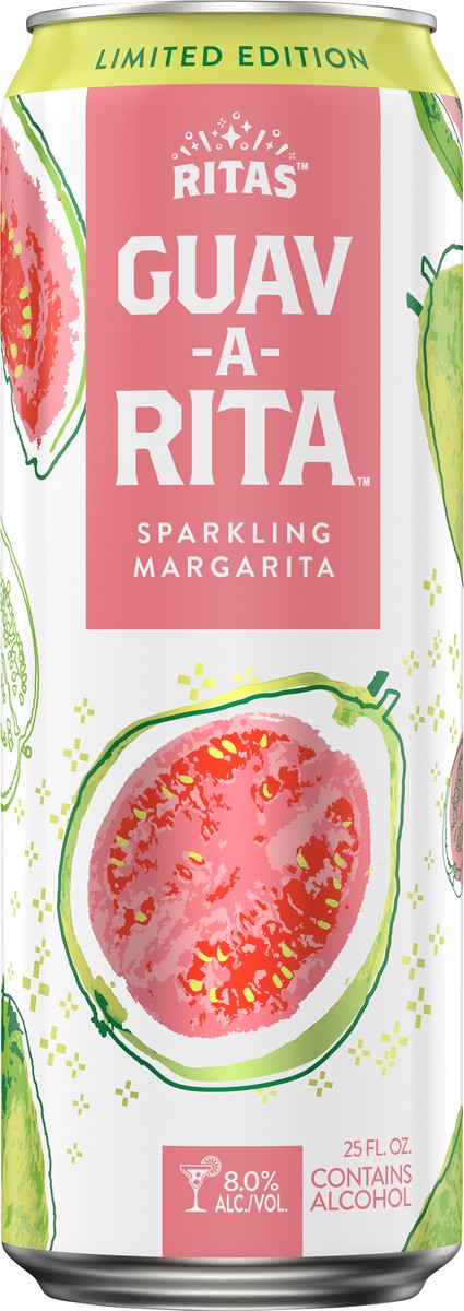 slide 1 of 6, RITAS Sparkling Limited Edition Guav-A-Rita Margarita 25 oz, 25 oz