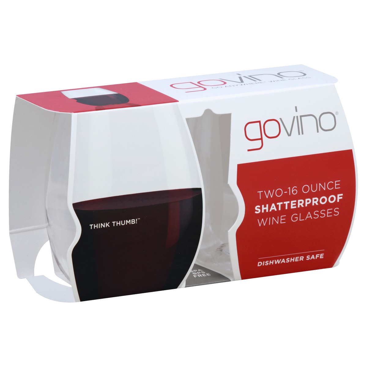 slide 2 of 5, govino Wine Glasses 2 ea, 2 ct