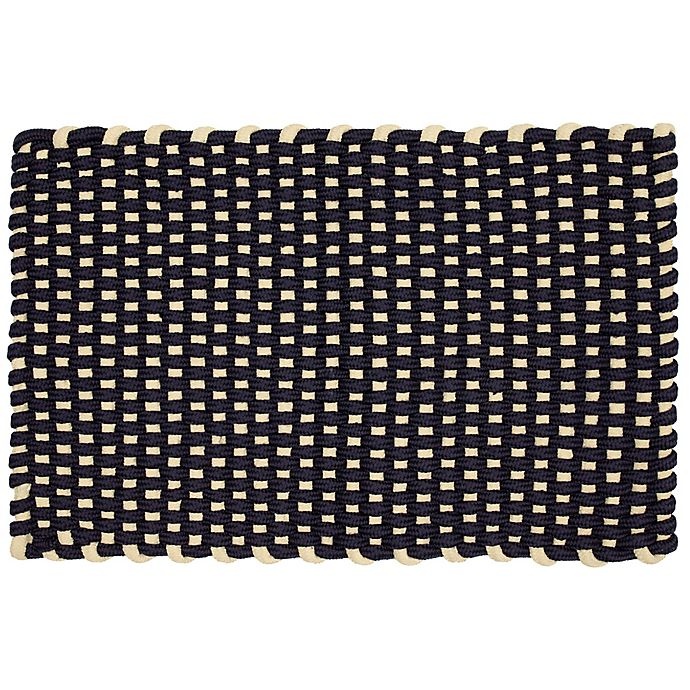 slide 1 of 4, Bee & Willow Home Bee & Willow Nautical Rope Door Mat - Navy '', 18 in x 30 in