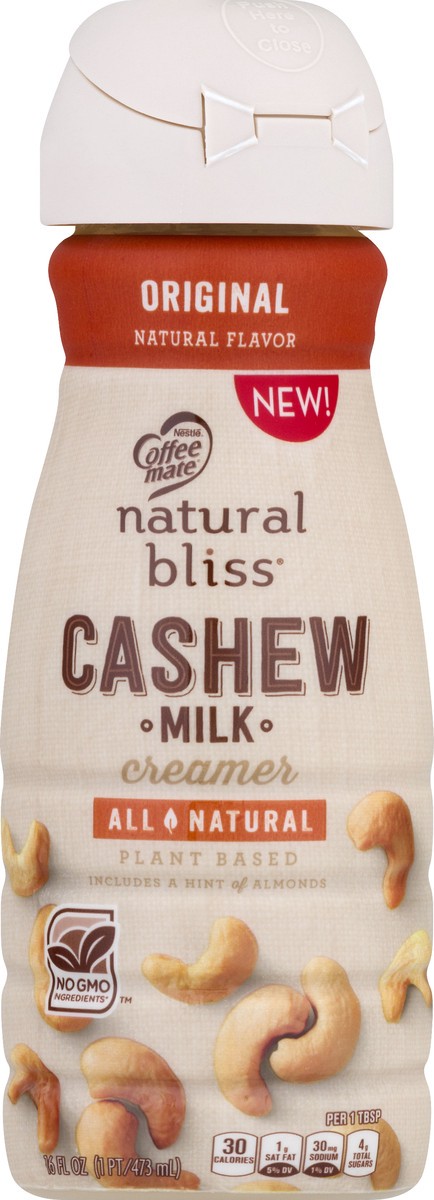 slide 9 of 10, Nestlé Coffee Mate Natural Bliss Original Cashew Milk Creamer, 16 fl oz