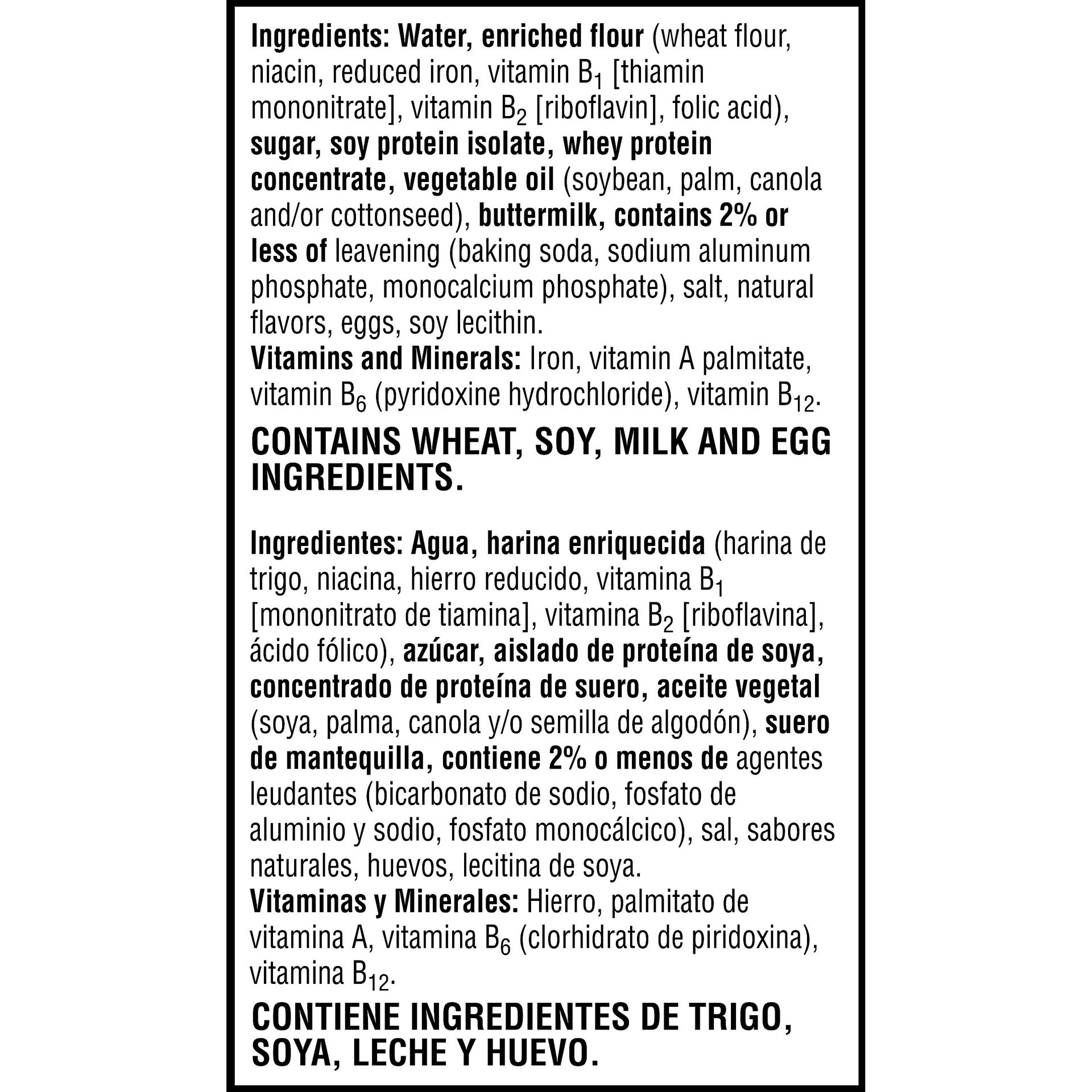 slide 6 of 7, Eggo Waffles Protein Buttermilk Vanilla 12.3oz, 10 ct