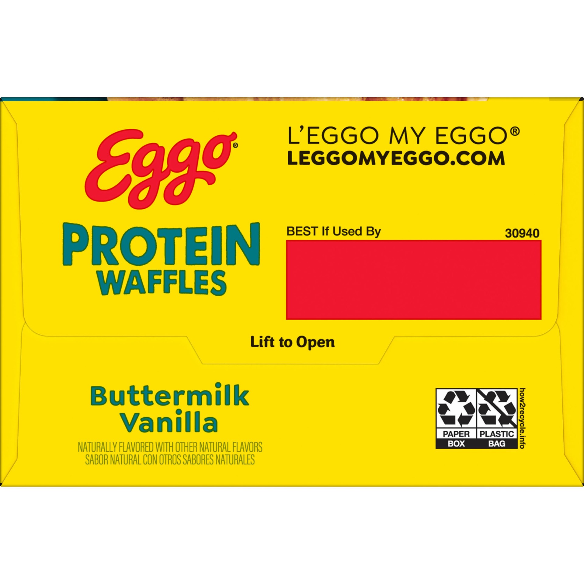 slide 4 of 7, Eggo Waffles Protein Buttermilk Vanilla 12.3oz, 10 ct