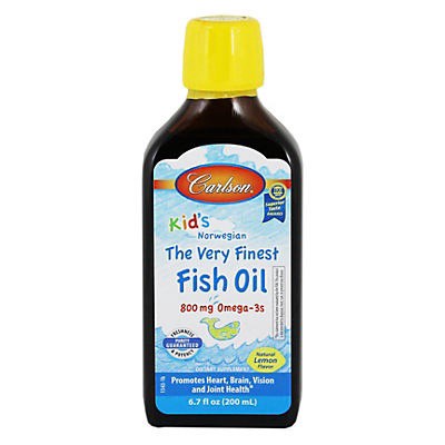 slide 1 of 1, Carlson For Kids Lemon Fish Oil, 200 ml