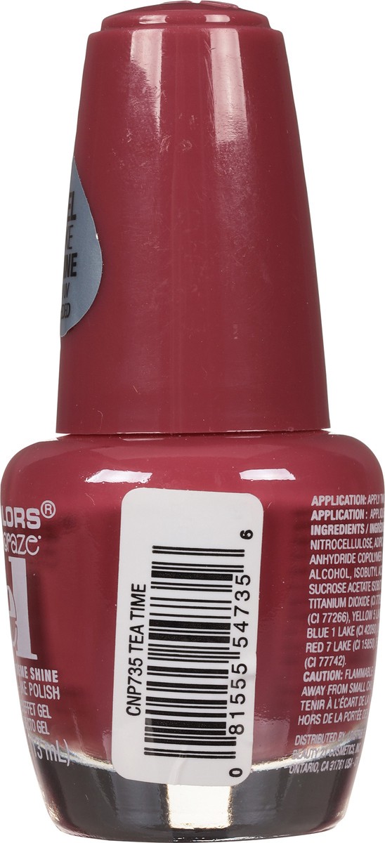 slide 6 of 9, L.A. Colors Color Craze CNP735 Tea Time Gel Extreme Shine Nail Polish 0.44 fl oz, 0.44 fl oz