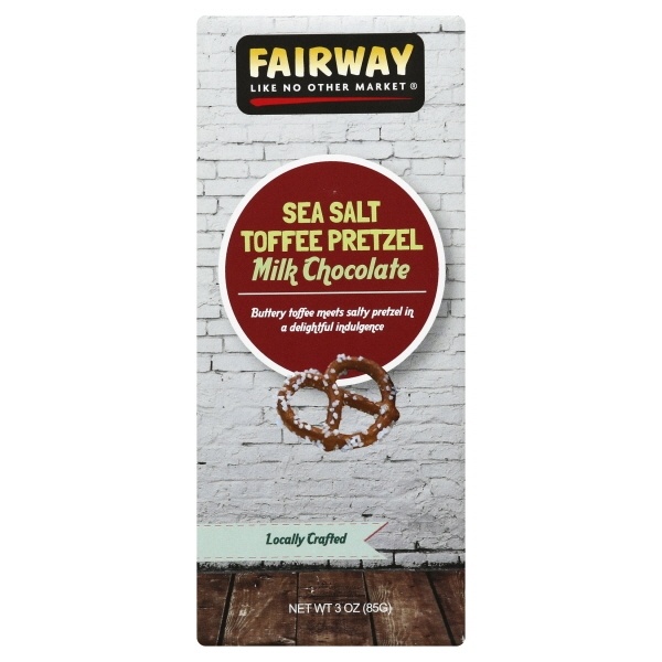 slide 1 of 1, Fairway Bar Mlk Pretzel Toff Sea Salt, 3 oz