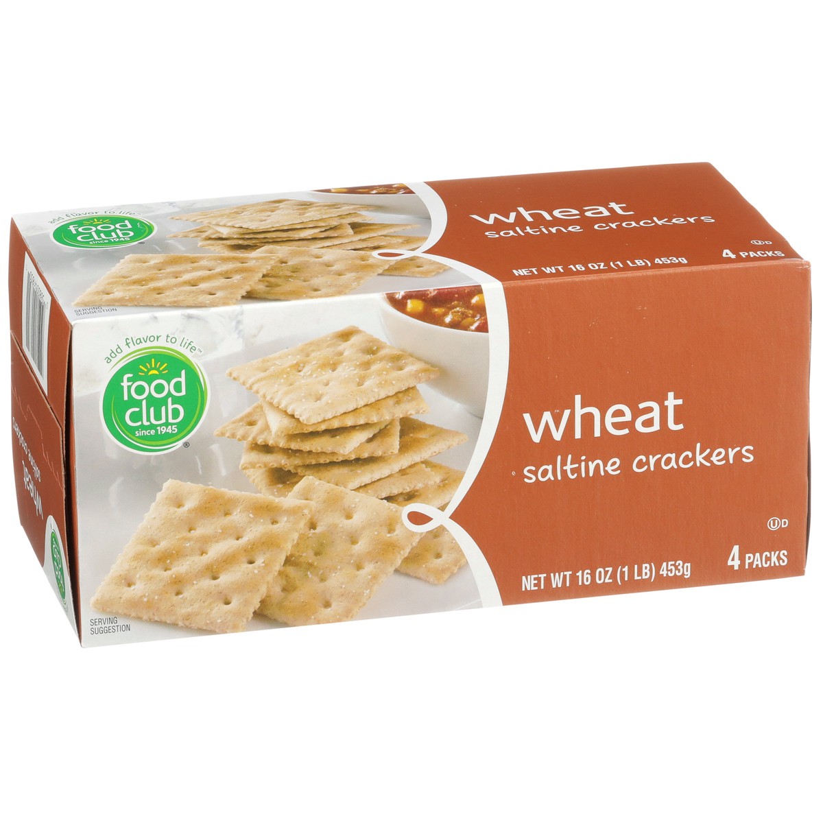 slide 2 of 9, Food Club Saltines With Whole Grain, 16 oz