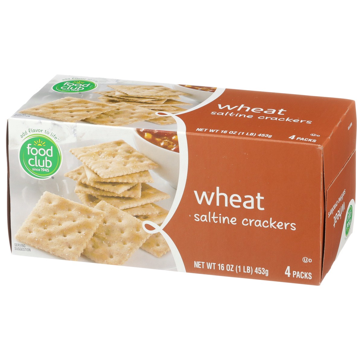 slide 3 of 9, Food Club Saltines With Whole Grain, 16 oz