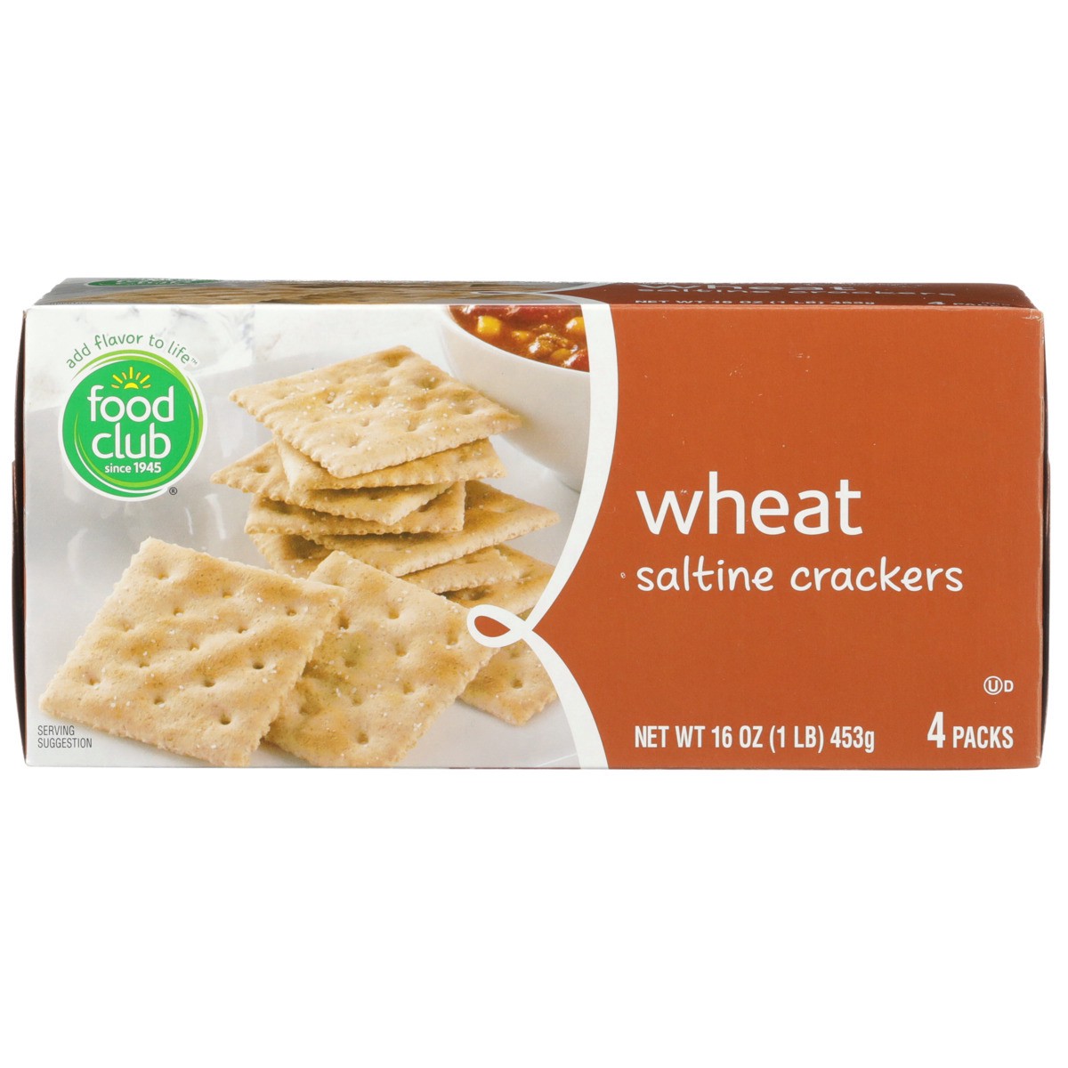 slide 8 of 9, Food Club Saltines With Whole Grain, 16 oz