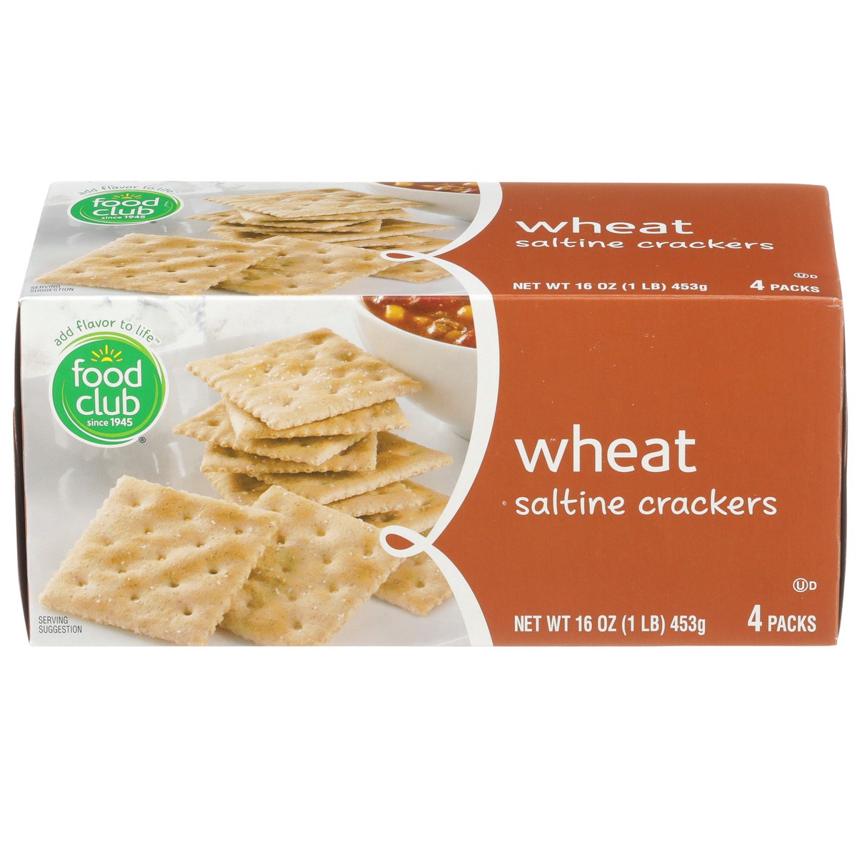 slide 1 of 9, Food Club Saltines With Whole Grain, 16 oz