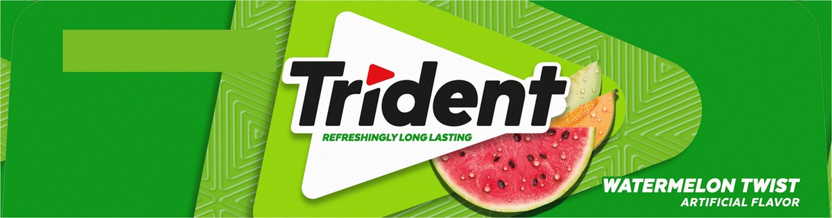 slide 5 of 9, Trident Watermelon Twist Sugar Free Gum, 12 Packs of 14 Pieces (168 Total Pieces), 0.71 lb