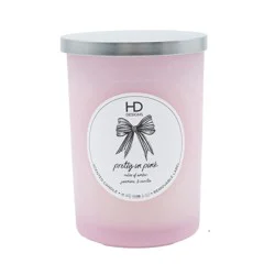 HD Designs Pretty in Pink Frosted Jar Candle