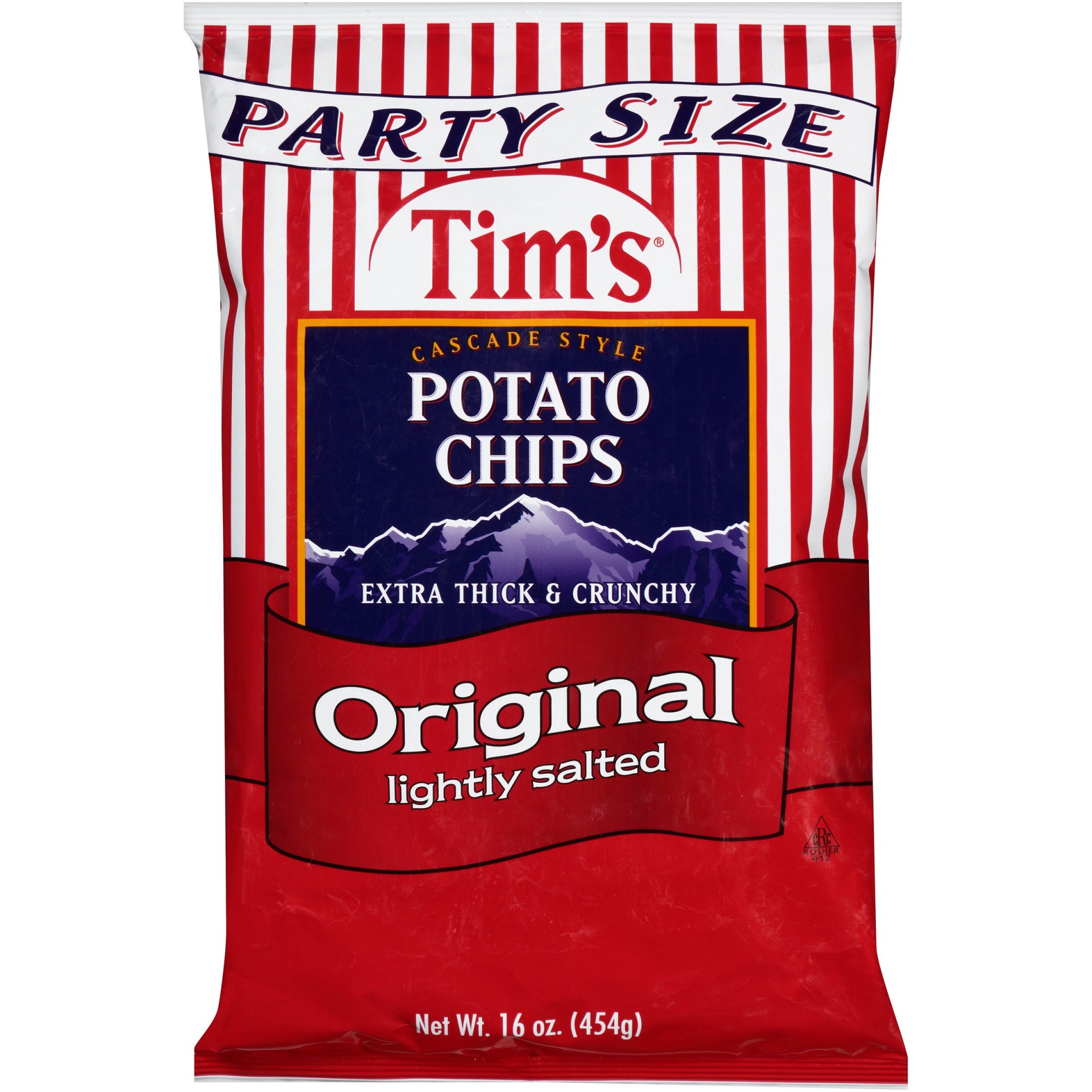 slide 1 of 7, Tim's Original Lightly Salted Potato Chips, 16 oz