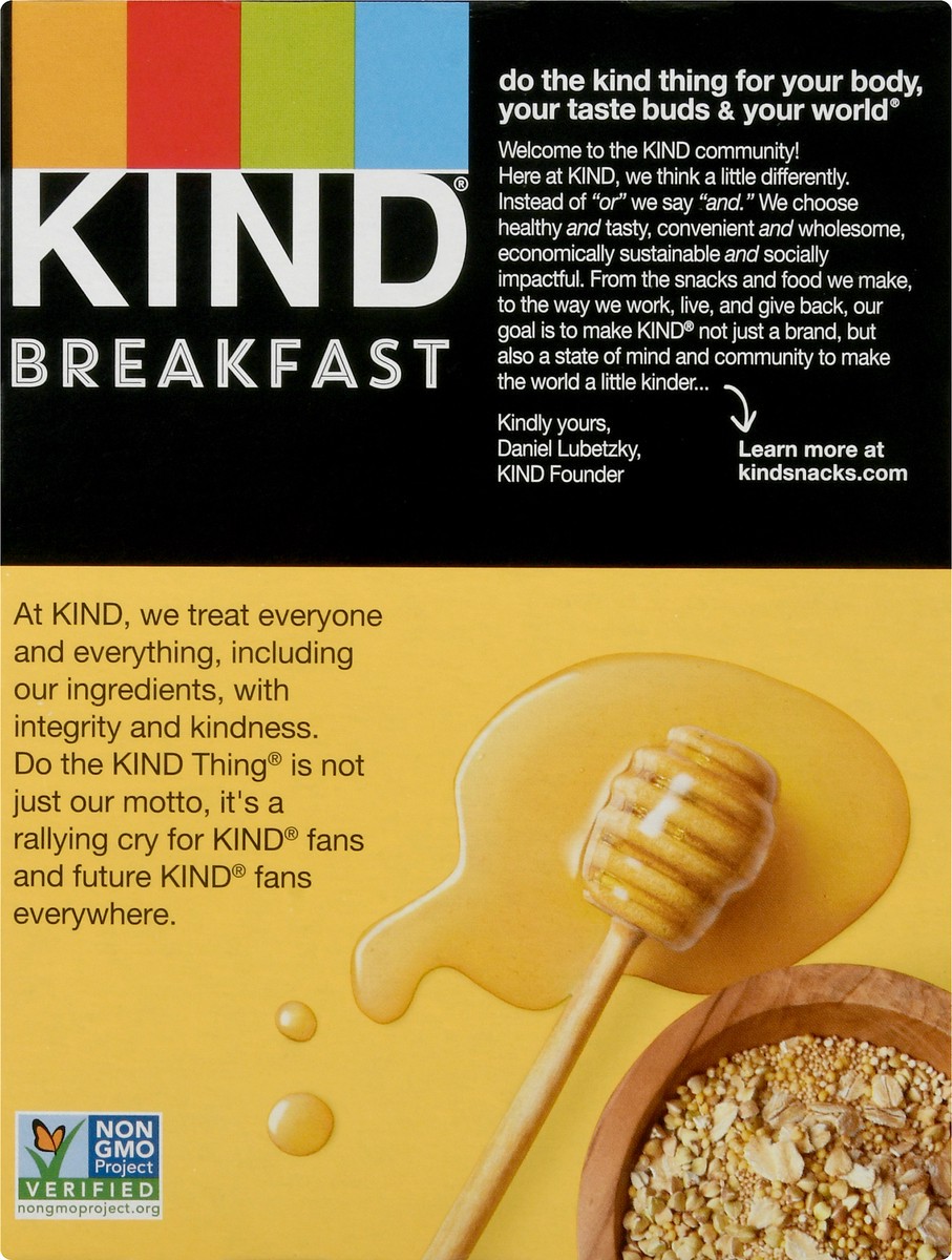 slide 5 of 9, Kind Honey Oat Breakfast Bar 8Ct, 7.1 oz