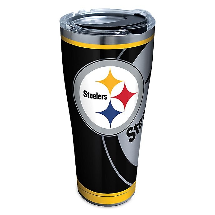 slide 1 of 1, Tervis NFL Pittsburgh Steelers Rush Stainless Steel Tumbler with Lid, 30 oz
