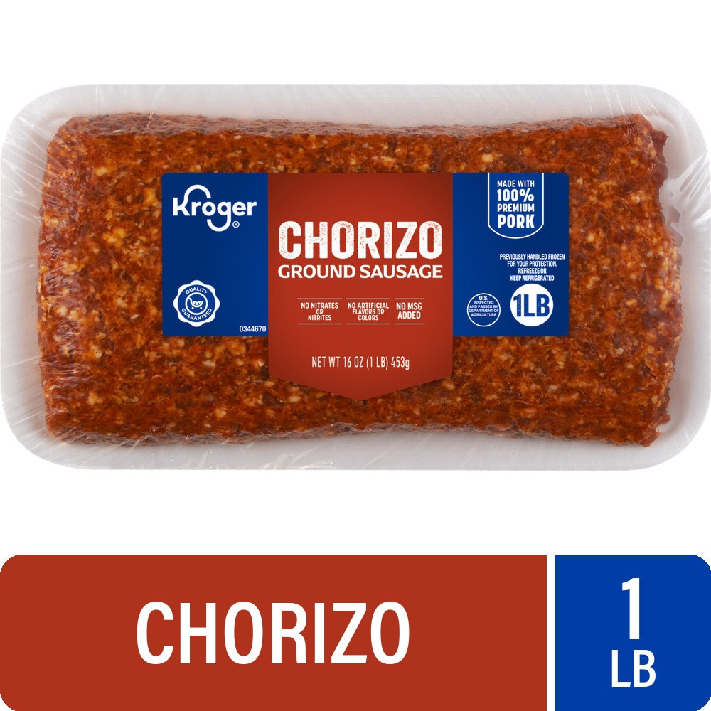 slide 1 of 2, Kroger Mercado Ground Sausage Chorizo, 1 lb