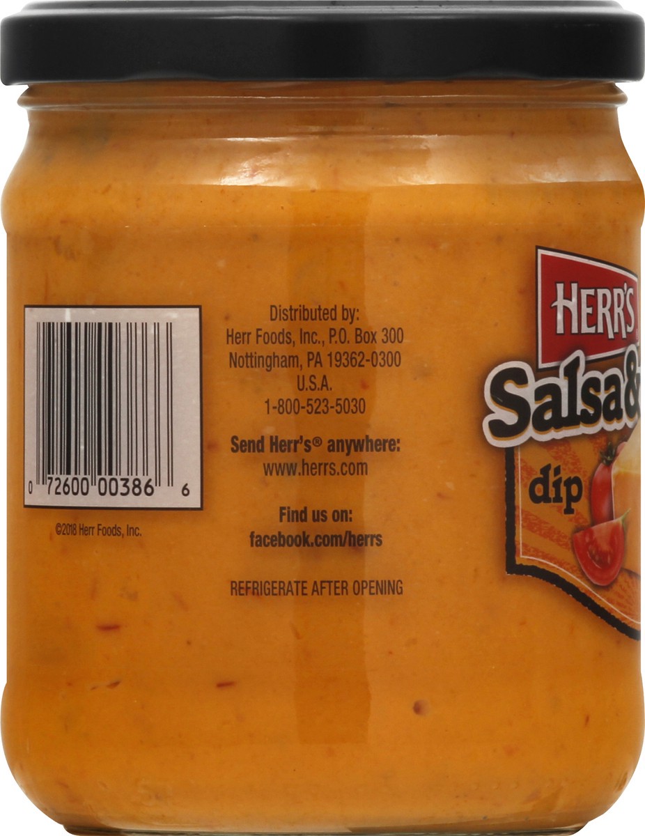 slide 3 of 13, Herr's Salsa & Cheese Dip 16 oz, 16 oz