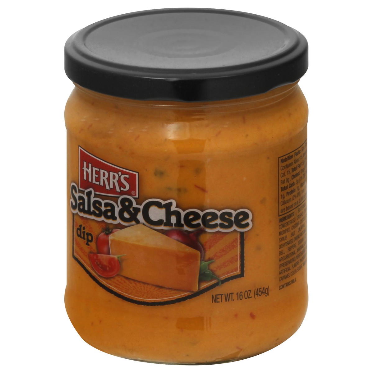 slide 10 of 13, Herr's Salsa & Cheese Dip 16 oz, 16 oz