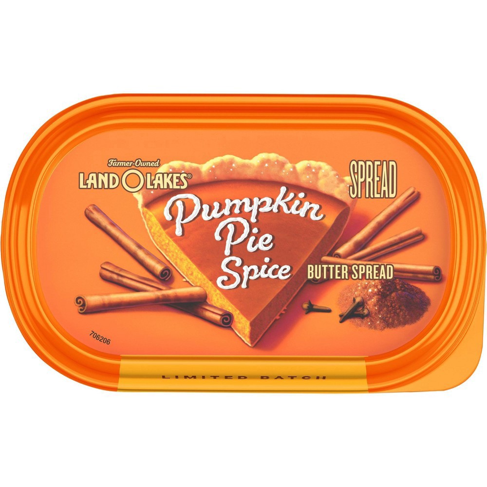 slide 4 of 7, Land O'Lakes® butter spread, pumpkin pie spice, 6.5 oz