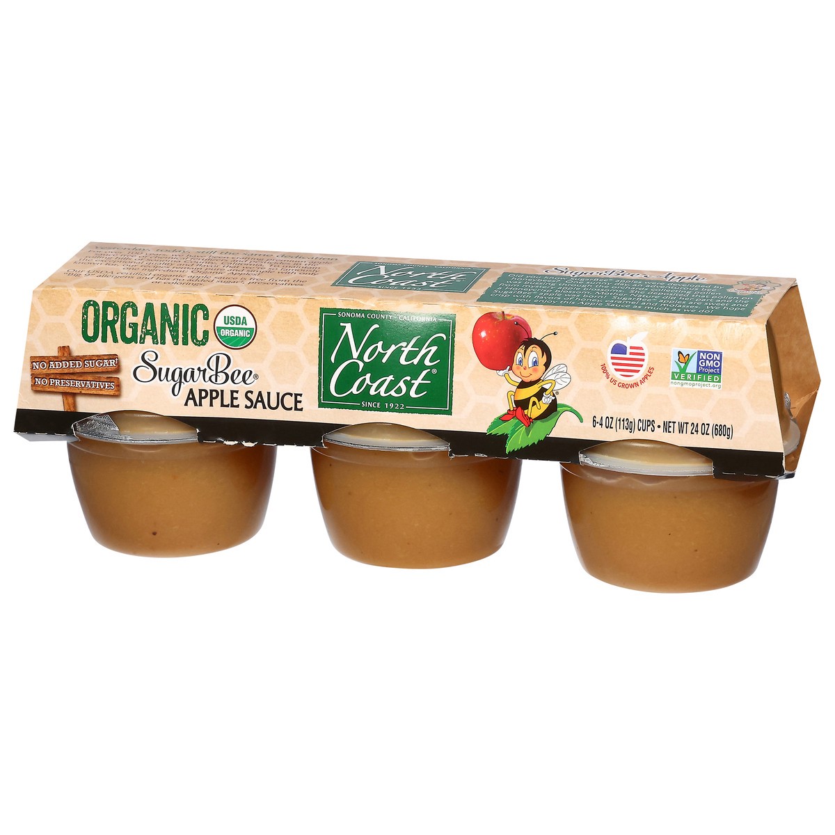 slide 12 of 13, North Coast Organic Apple Sauce 6 - 4 oz Cups, 