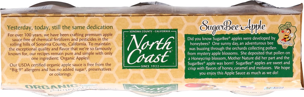 slide 5 of 13, North Coast Organic Apple Sauce 6 - 4 oz Cups, 
