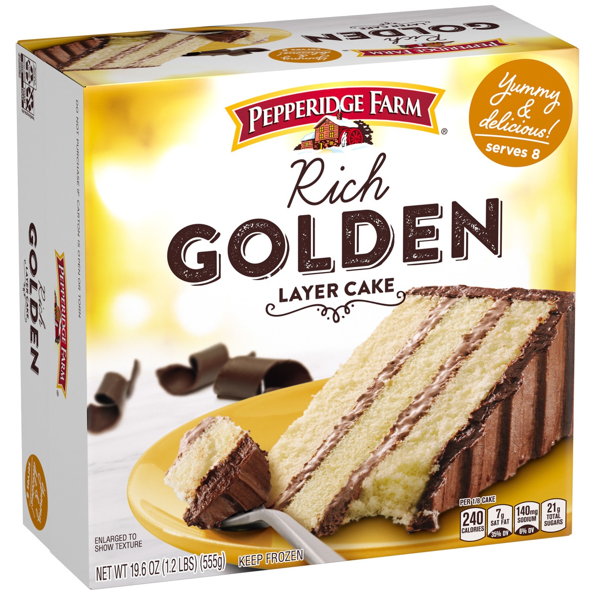 slide 2 of 11, Pepperidge Farm Rich Golden Layer Cake, 19.6 oz