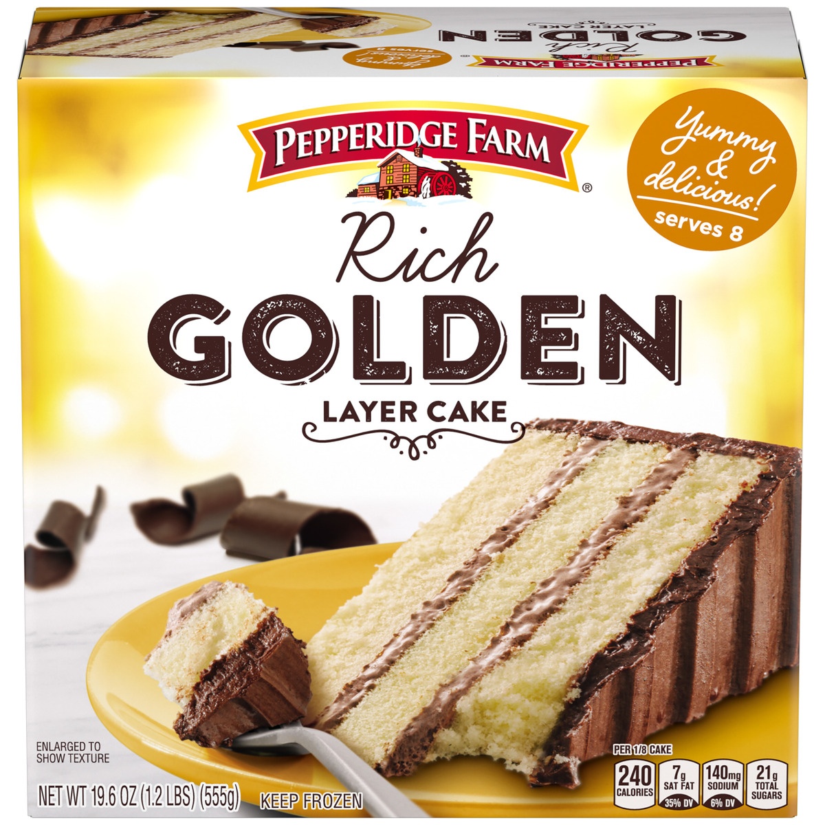 slide 1 of 11, Pepperidge Farm Rich Golden Layer Cake, 19.6 oz