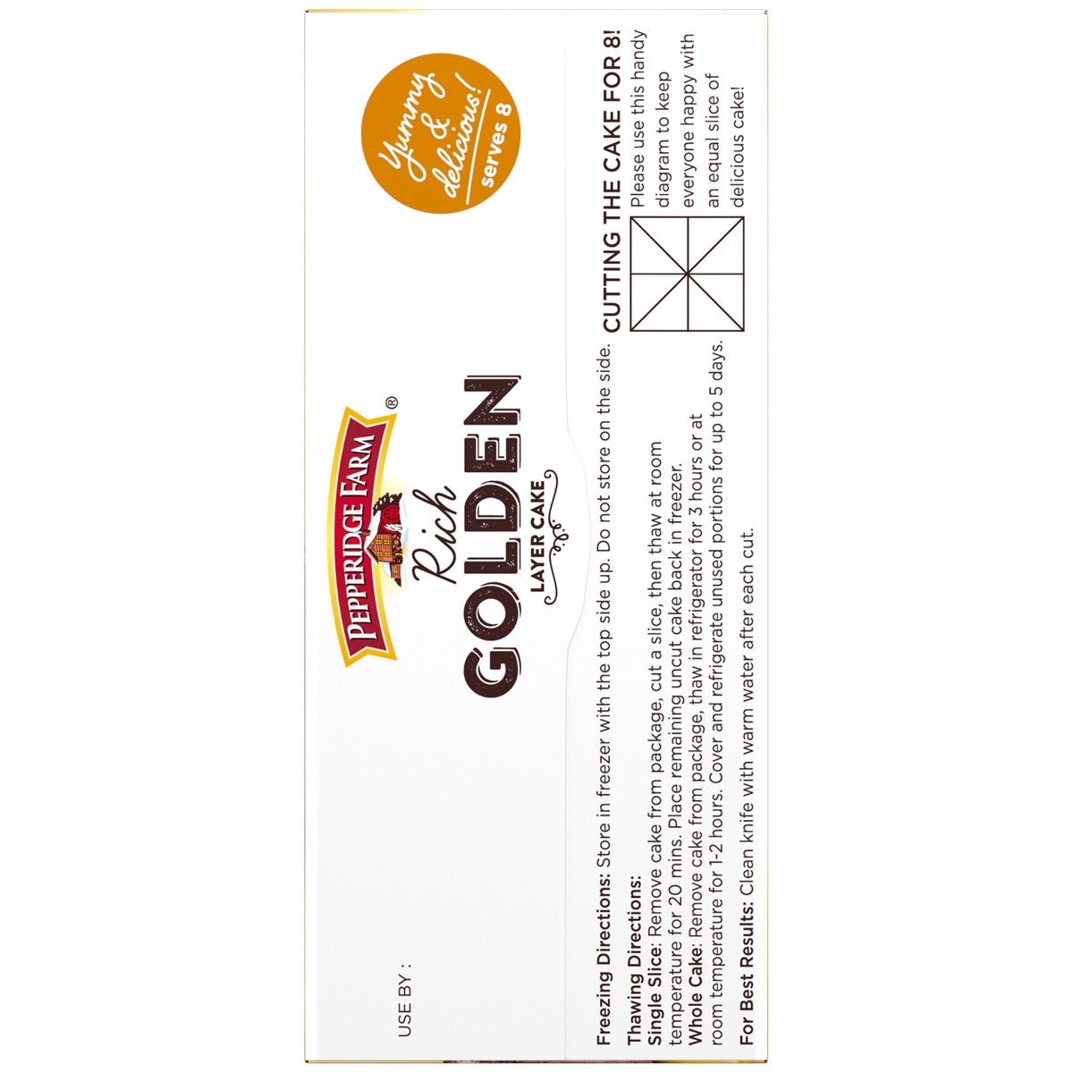 slide 7 of 11, Pepperidge Farm Rich Golden Layer Cake, 19.6 oz