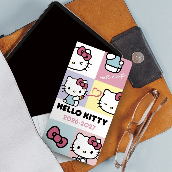 slide 3 of 8, 2026-2027 DateWorks Monthly Pocket Planner, 3-1/2"" x 6-1/2"", Hello Kitty, January 2026 To December 2027, 262074OD, 1 ct