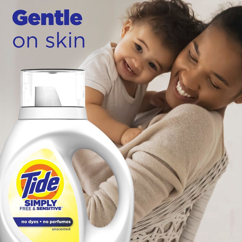 slide 4 of 8, Tide Simply Sensitive Liq, 84 fl oz
