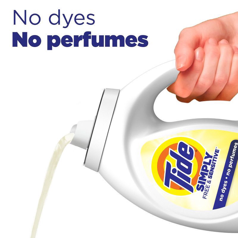 slide 5 of 8, Tide Simply Sensitive Liq, 84 fl oz
