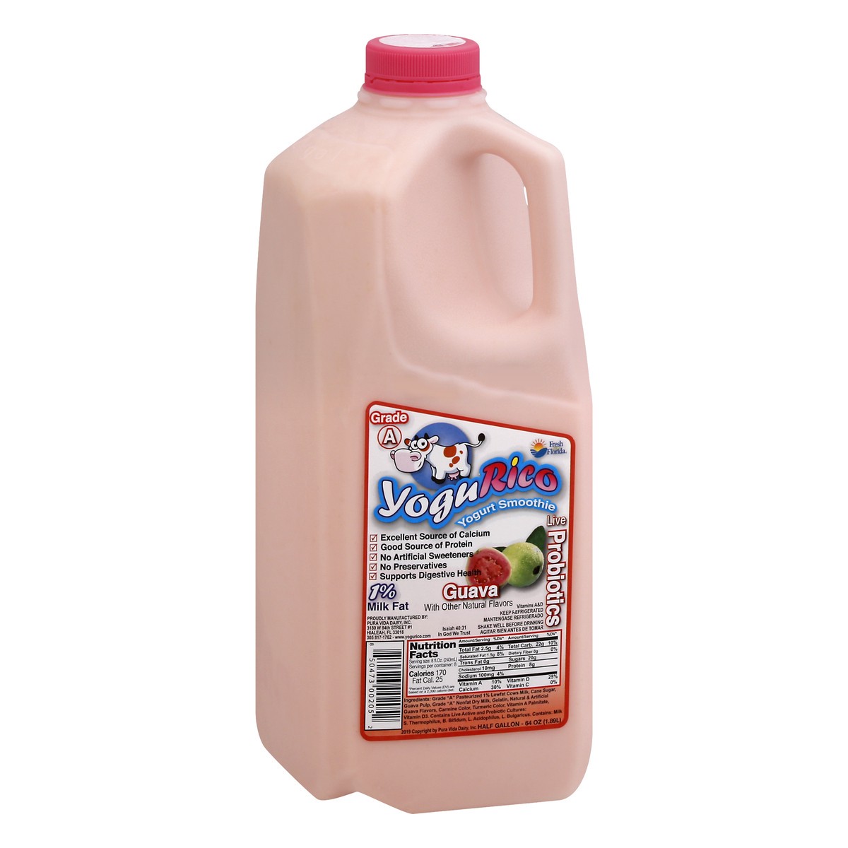 slide 4 of 13, YoguRico Low Fat Drinkable Guava Yogurt 57 fl oz, 64 oz