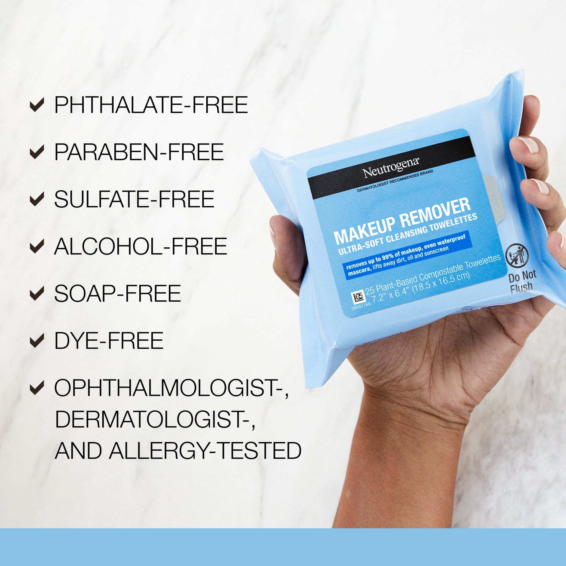 slide 6 of 9, Neutrogena Facial Cleansing Makeup Remover Wipes with Vanity Case - 25ct, 25 ct