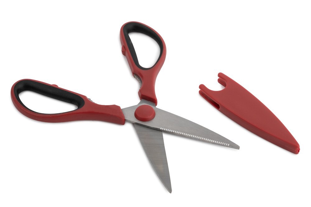 slide 4 of 5, Core Home Kitchen Shears With Sheath - Assorted, 1 ct