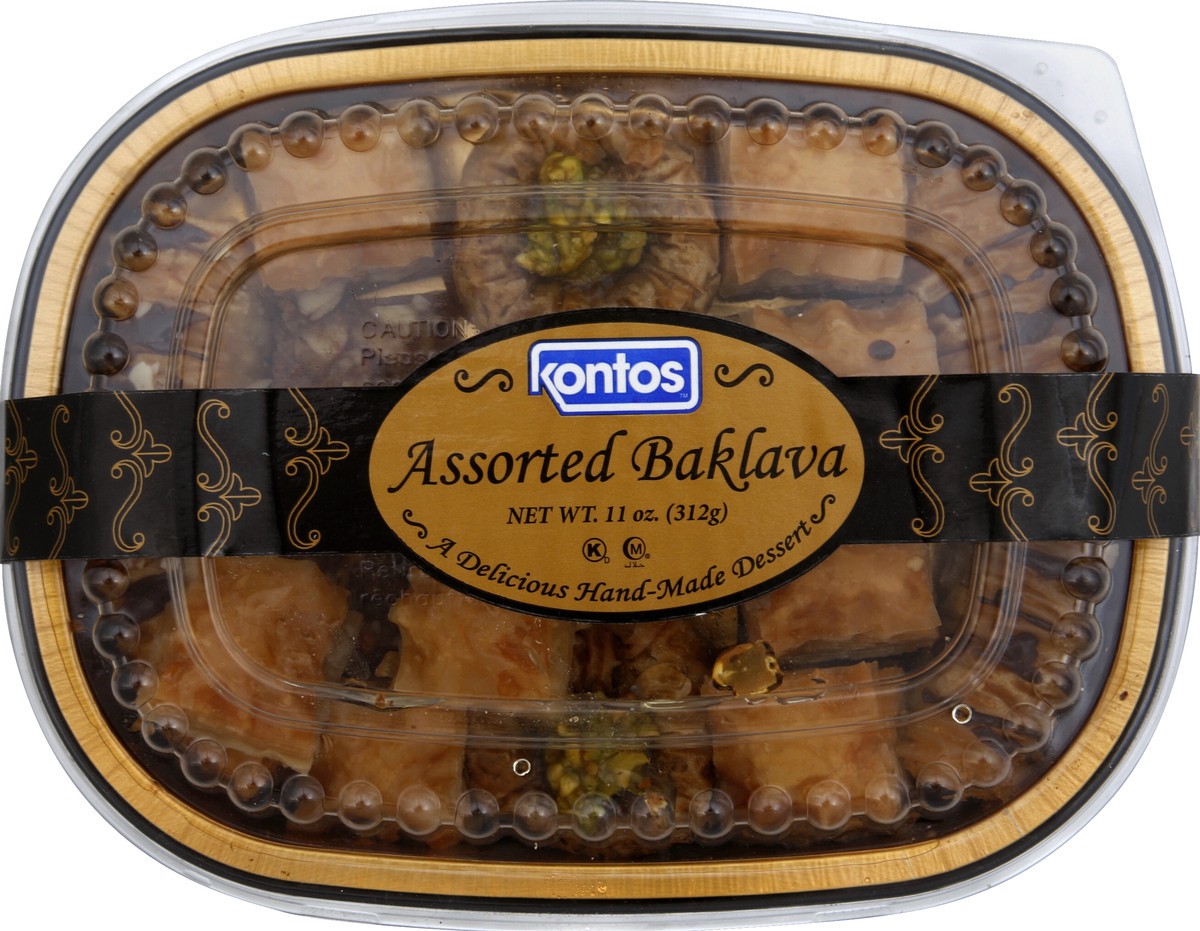 slide 4 of 5, Kontos Baklava Assoted Pastry, 11 oz