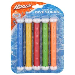 Banzai Combo Pack Rainbow Dive Sticks 5 ea