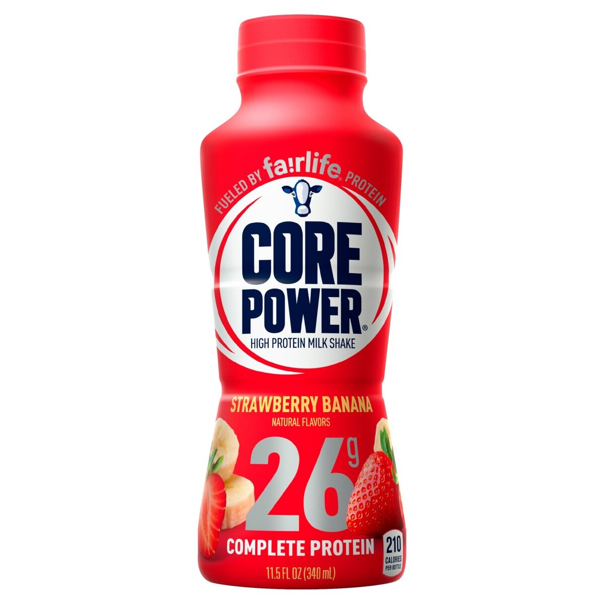 slide 6 of 7, Core Power Strawberry Banana Protein Shake, 11.5 fl oz