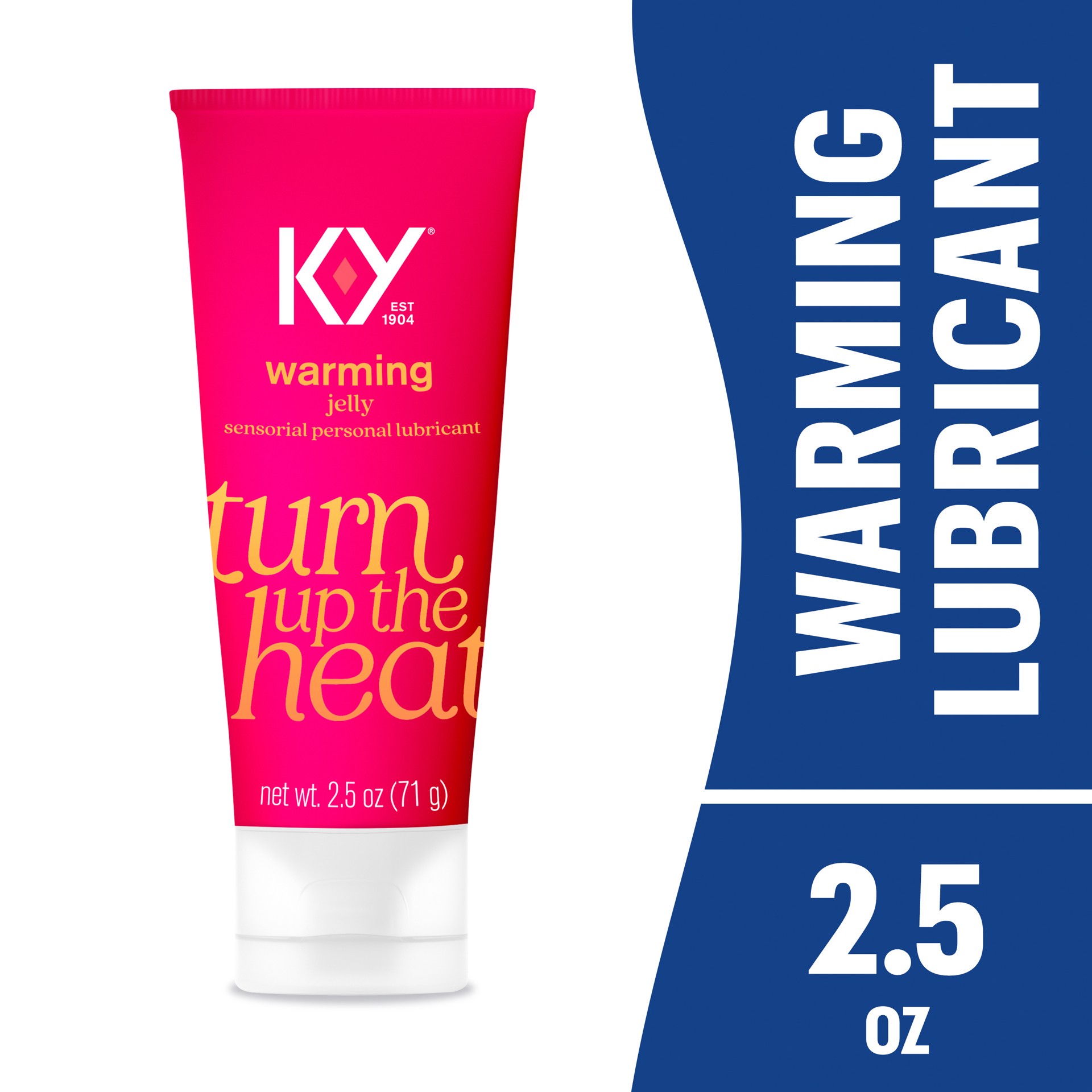 slide 1 of 7, K-Y Warming Jelly Lube, Sensorial Personal Lubricant, Glycol Based Formula, Safe to Use with Latex Condoms, For Men, Women and Couples, 2.5 FL OZ, 2.5 oz