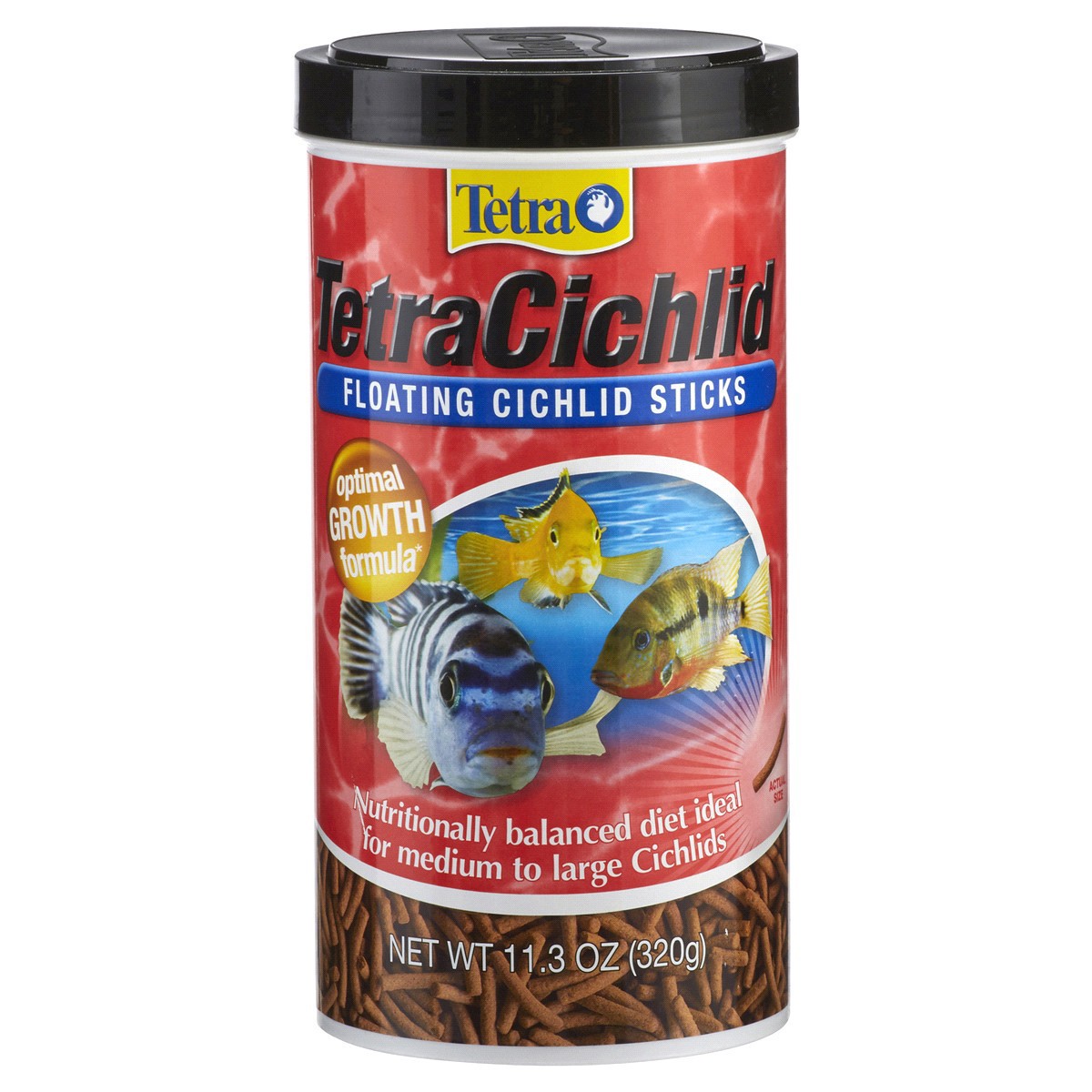 slide 1 of 1, Tetra Cichlid Sticks, 11.3 oz; 1 liter