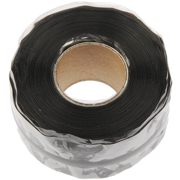 slide 1 of 1, 1x Silicone Repair Tape-Black, 1 ft x10 ft
