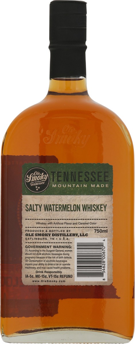 slide 9 of 9, Ole Smoky Salty Watermelon Whiskey 750 ml, 750 ml