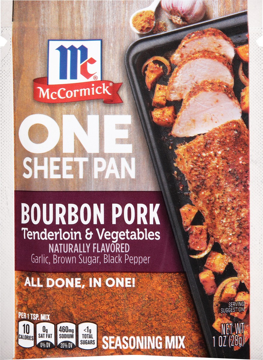 slide 2 of 7, McCormick ONE Bourbon Pork Tenderloin Sheetpan Seasoning Mix - 1oz, 1 oz