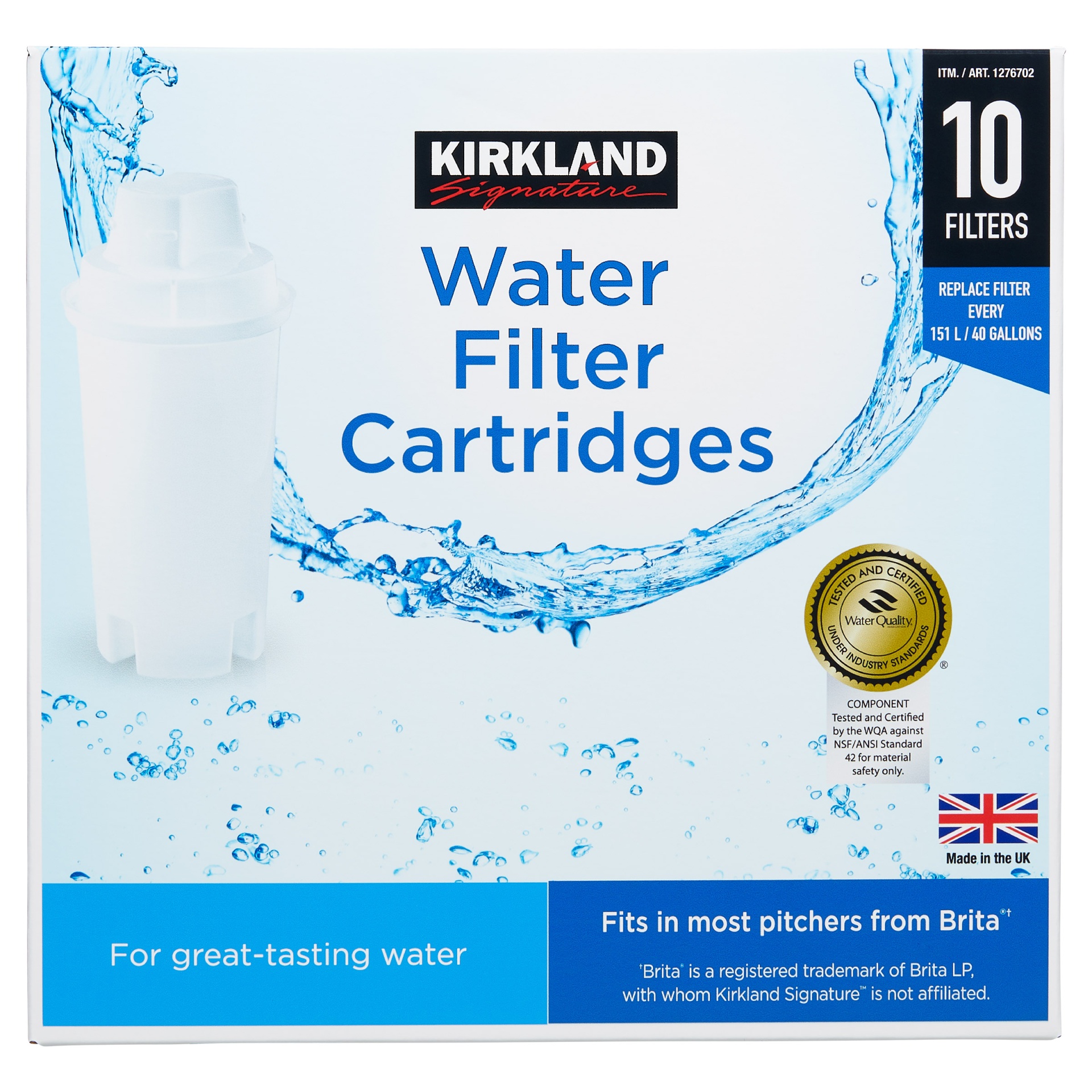 slide 1 of 2, MAVEA Kirkland Signature Water Filter Cartridge, 