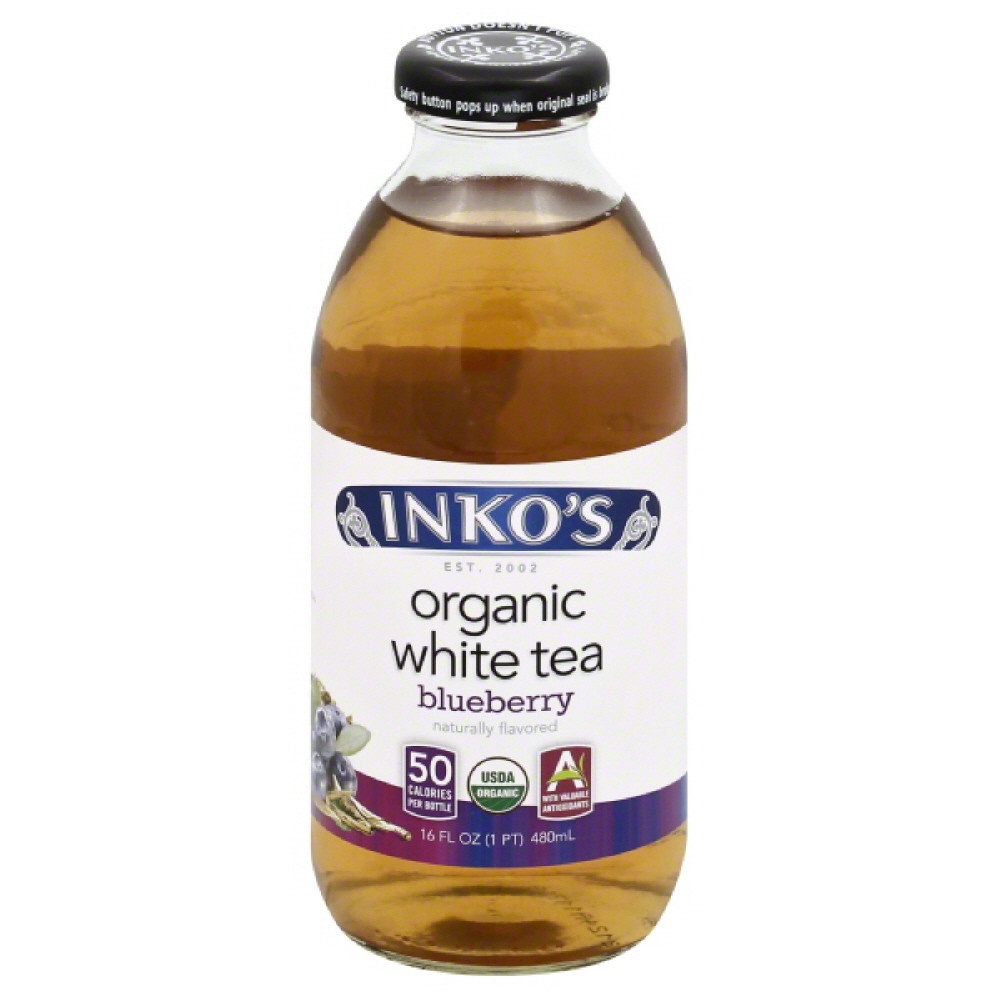 slide 1 of 1, Inko's Blueberry Organic White Tea, 16 oz