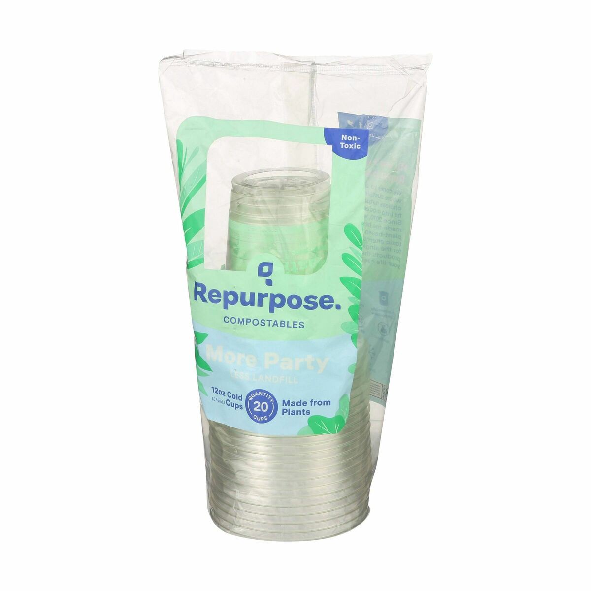 slide 7 of 11, Repurpose Compostable Clear Cold Cups, 20 ct