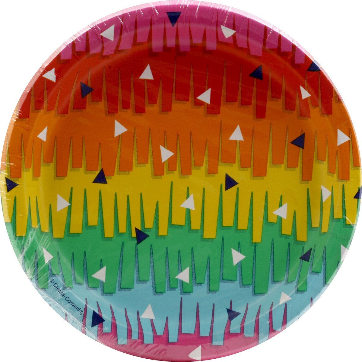 slide 6 of 6, Party Creations Creative Converting Fiesta Fun 7 Inch Plate, 8 ct