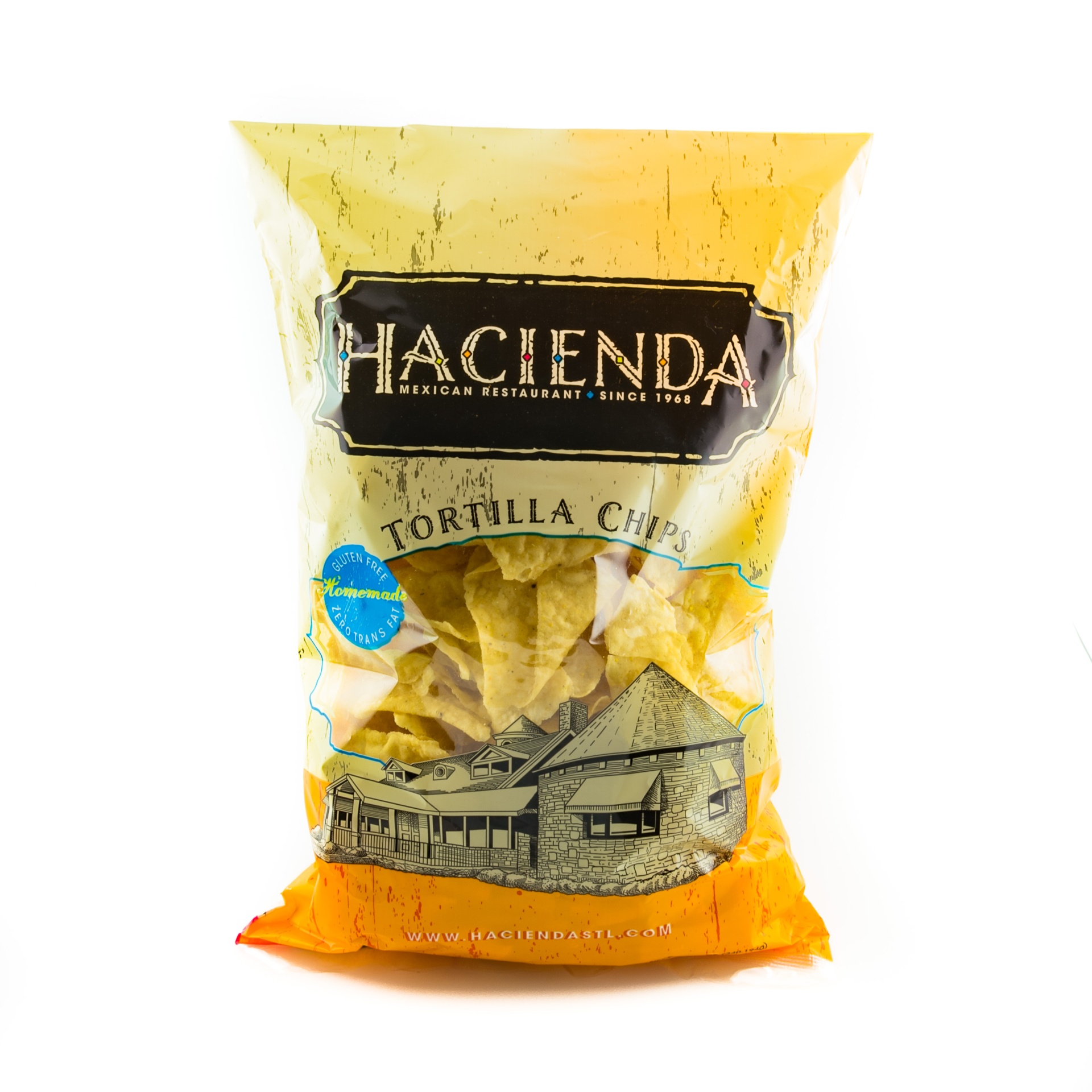 slide 1 of 1, Hacienda Tortilla Chips, 12 oz
