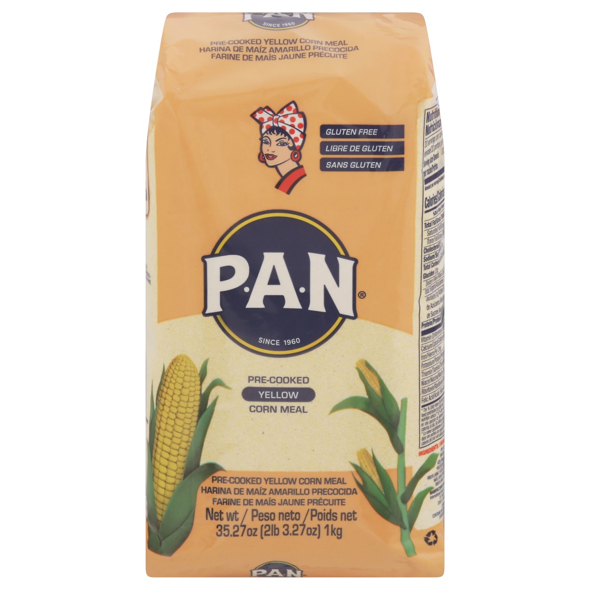 slide 1 of 6, P.A.N. Yellow Pre-Cooked Corn Meal 35.27 oz, 35.27 oz