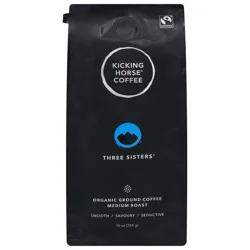 Kicking Horse Coffee Three Sisters Organic Medium Roast Ground Coffee - 10 oz